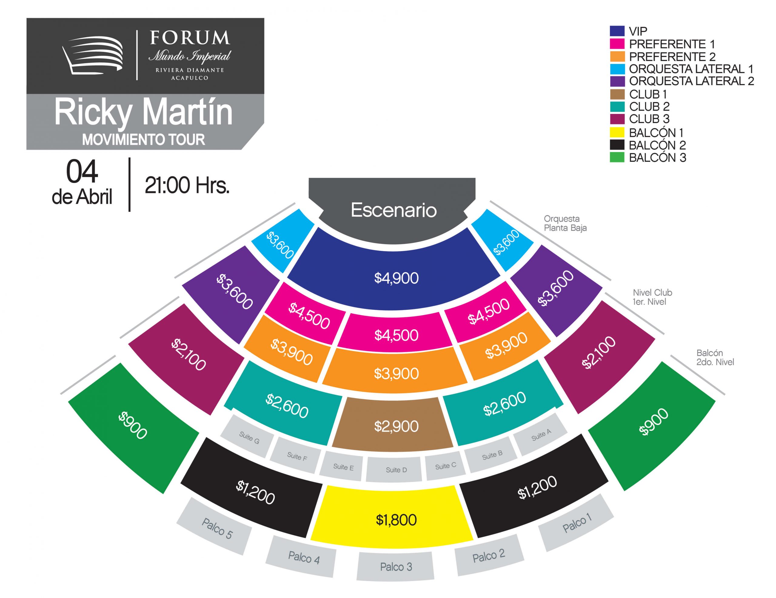 Ricky Martin Acapulco 2020